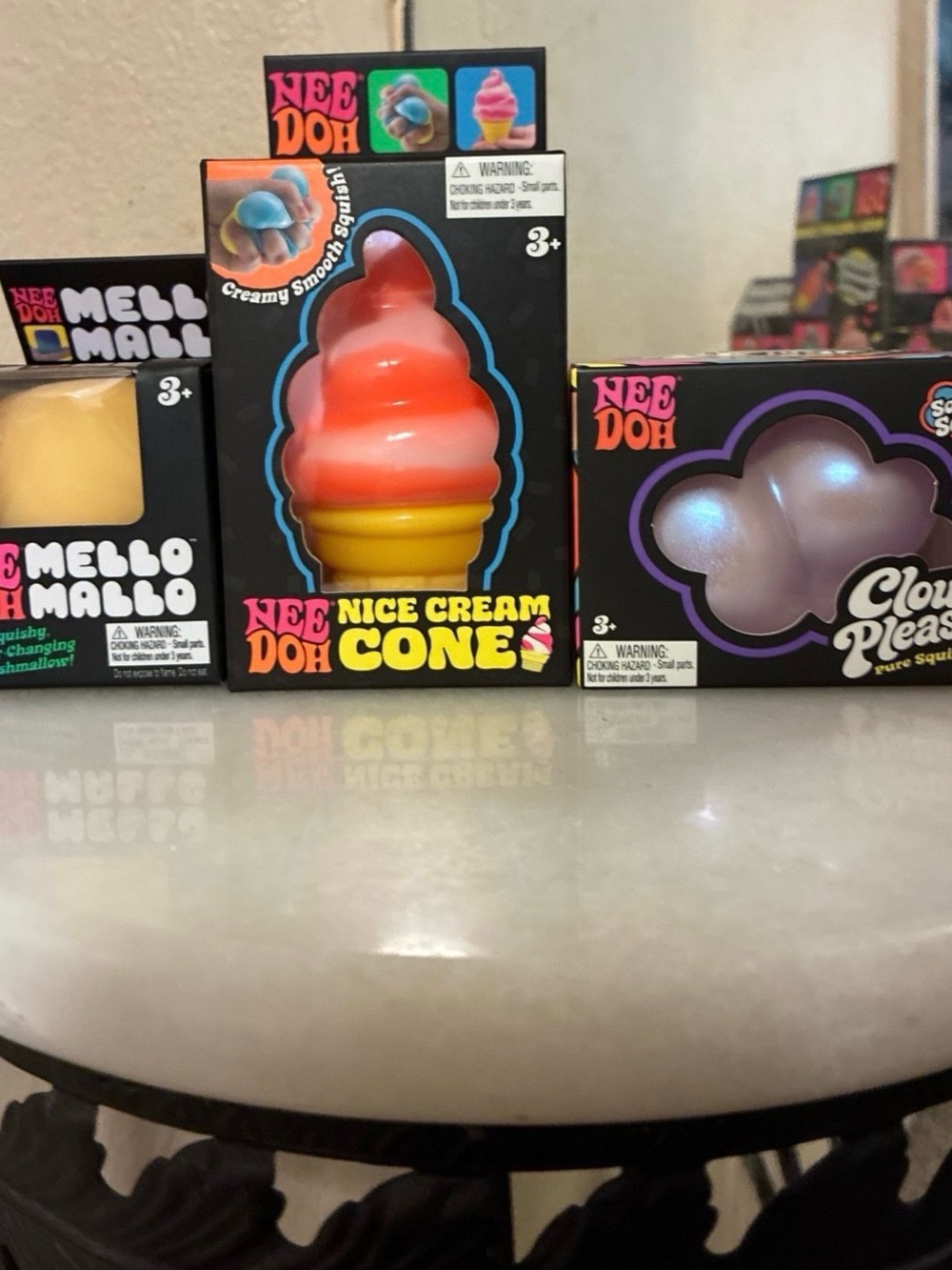 Needoh Cloud Pleaser, Mello Mallo & Nice Cream Cone set of 3